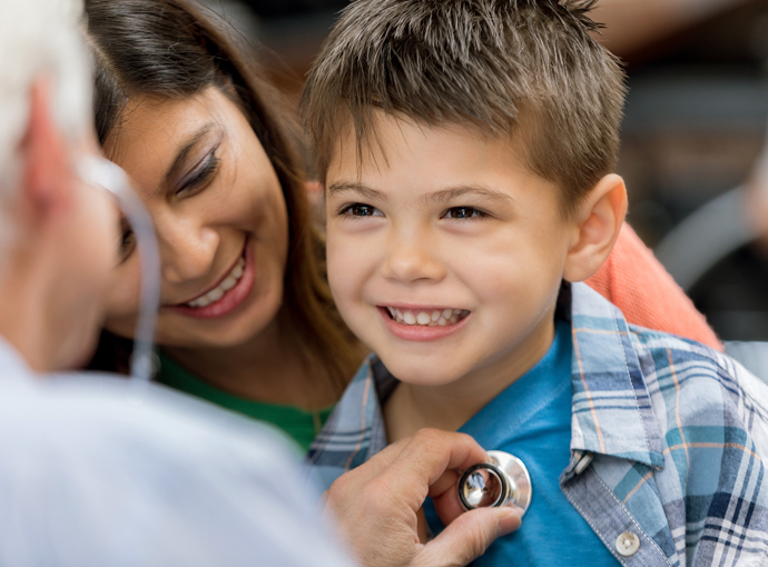 Boy at the doctor