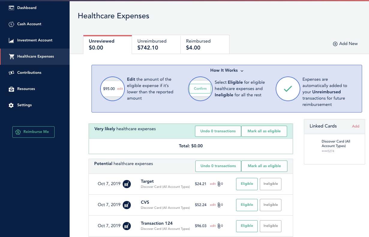 HSA Portal Interface